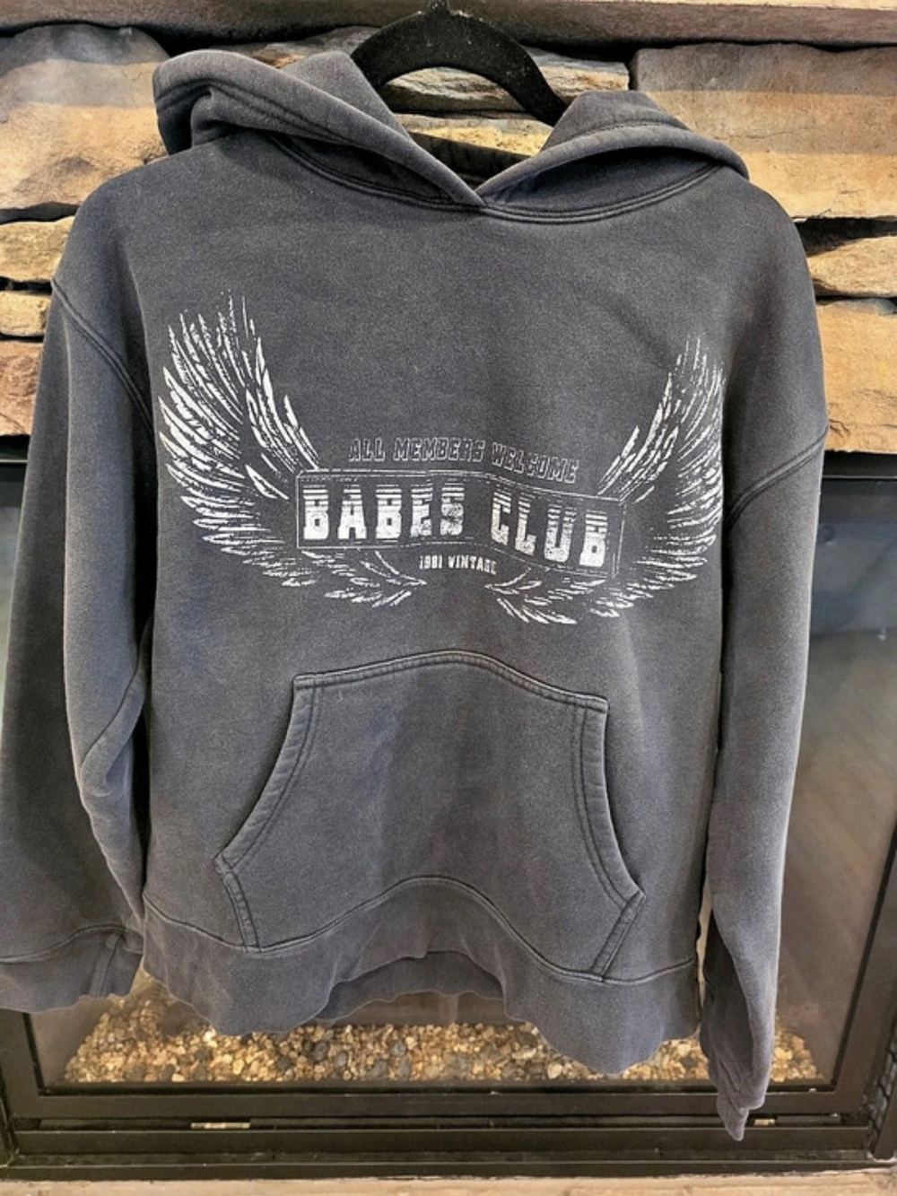 Brunette the Label Babes Club Wings Hoodie Black M/L